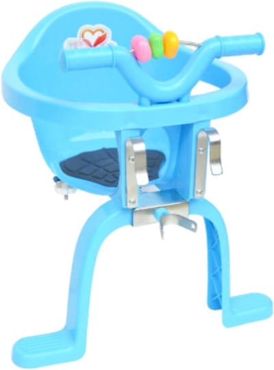 Kinderfietszitje Vooraan - Fietsstoel Kind - Samen Fietsen - Met Leuning - Max 30 kg - Blauw