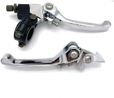 Koppelingsremhendel Set - Remhendels Motorfiets - Motorrijden Verbeteren - Opvouwbaar Aluminium - 22 Mm 7/8" - One Color