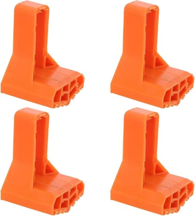 Rubberen Ladder Voetjes - Antislip Beschermers - Stabiliteit Verhogen - Waaiervormig Ontwerp - 920 x 610 x 570 cm - Oranje