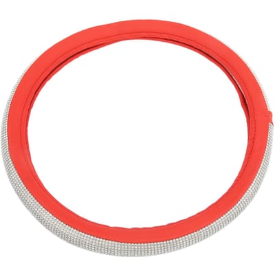 Auto Bling Stuurhoes Universeel 15in Antislip Beschermende Decoratie voor Vrouw Meisje red
