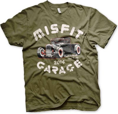 Misfit Garage Heren Tshirt -S- Power Pick Groen