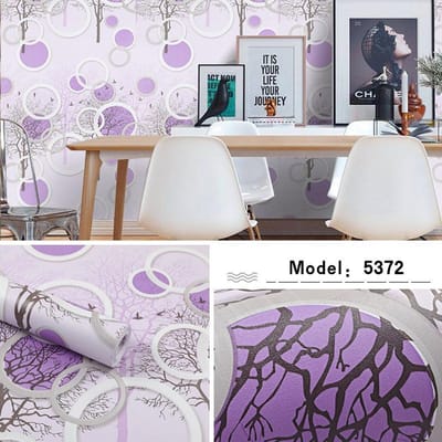 Papier peint auto-adhésif imperméable, autocollant de rénovation de meubles muraux de fond de chambre à coucher 45cm*10m