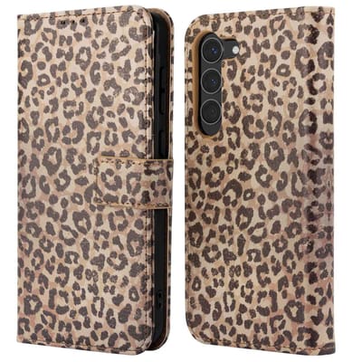imoshion Hoesje - Geschikt voor Samsung Galaxy S23 - Design Bookcase smartphone - Leopard Mood