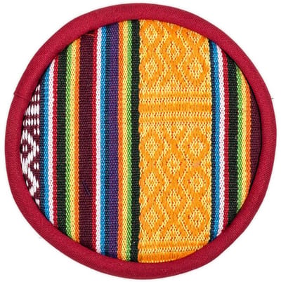 Yogi & Yogini naturals Klankschaalkussen plat Tribal design