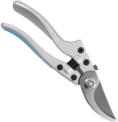 Tuinschaar Snoeischaar - Bloemscharen Takknipper - Planten Snoeien - Katrol Mechanisme - 280 gram - Zilver