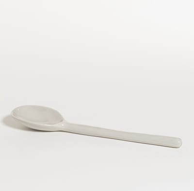 The Table atelier - opscheplepel - 25 cm - keramiek - handgemaakt - lichtgrijs