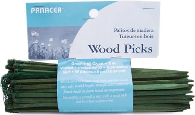Houten Stekers 15 cm Groen (60 Stuks) voor Bloemstukken