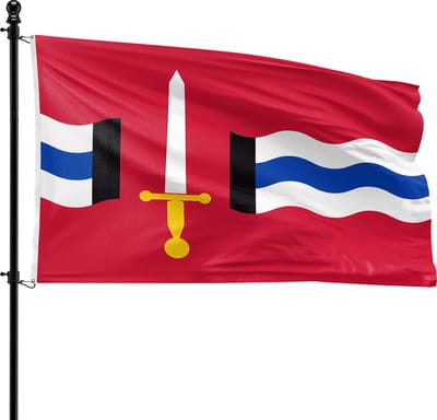 VlagDirect - Reimerswaal vlag - Gemeente Reimerswaal vlag - 90 x 150 cm.