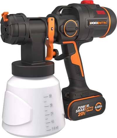 Accuverfspuitsysteem 20V met Borstelloze Motor - 3 Sproeivormen & 4 Sproeimaten - Eenvoudige Reinigen