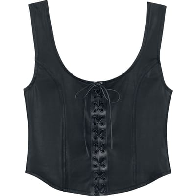Black Premium by EMP Top - Essential - faux leather - S tot XXL - voor Vrouwen - zwart