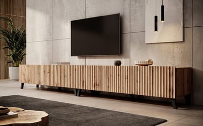Meubella - TV-Meubel Pepinos 2 - Eiken - 300 cm
