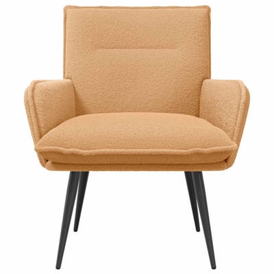vidaXL - Fauteuil - Beige - Bouclé