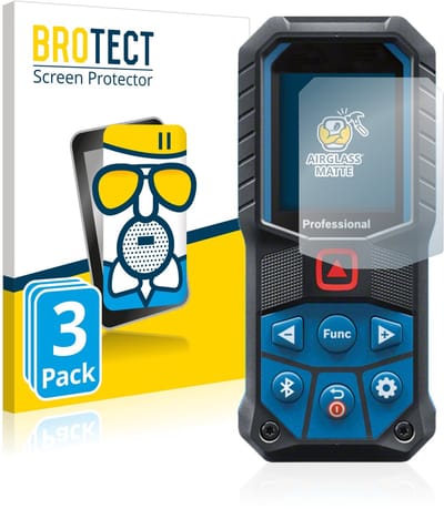 BROTECT - Screenprotector voor Bosch GLM 50-27 C/ 50-25 G - Folie Beschermfolie Beschermglas matte 3 Stuks
