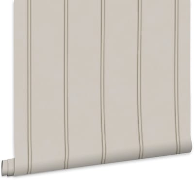 Laura Ashley Chalford Wood Panelling Behang - Streep - 10mx52cm - Grijs