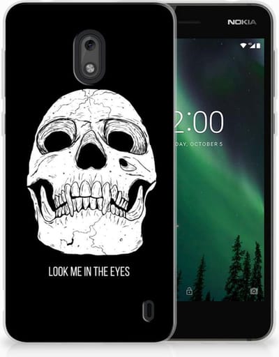 Silicone Back Case Nokia 2 Skull Eyes