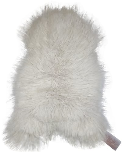 WOOOL IJslandse Schapenvacht - Wit CURLY S (90x50cm) 100% Natuurlijk & Echt - Vloerkleed - ECO+