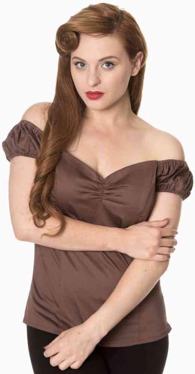 Dancing Days - WINNIE Off shoulder top - XS - Bruin