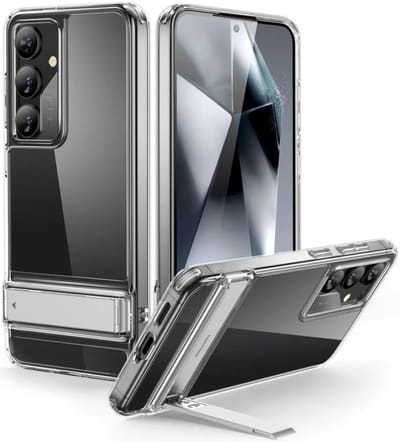 ESR Air Shield Boost Hoesje Geschikt voor Samsung Galaxy S24 Plus | Back Cover met Militaire Standaard | Schokabsorberende Air-Guard Hoeken | Transparant