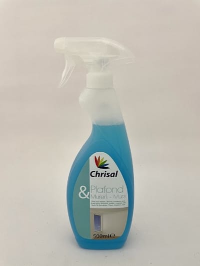 Chrisal Plafonds en Muren - Ontvetter - Ideaal ontvettingsmiddel voor het schilderen - Vapo 500 ml