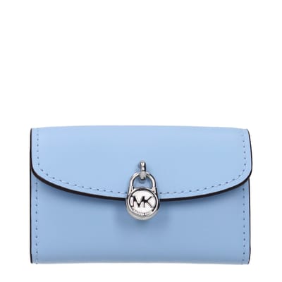 Michael Kors Lichtblauwe Leren Portemonnee