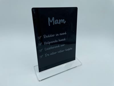 Tekst mama - Cadeau voor mama - Kado - Verjaardag - Moederdag cadeautje - Moederdag geschenk - Valentijn decoratie - Valentijn cadeautje vrouw -Valentijn - Valentijn cadeautje voor haar - Moeder cadeau - Mama cadeau - Moederdag cadeau voor mama