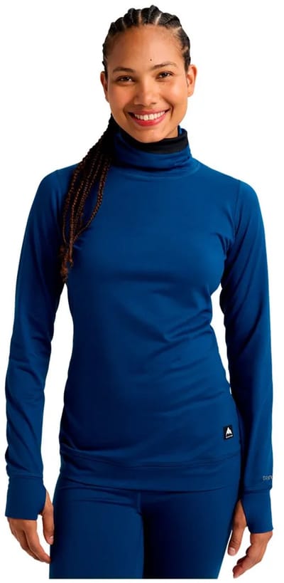 Burton Midweight Long Neck Lange Mouwen Basislaag Blauw S Vrouw
