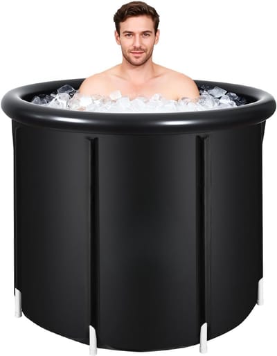 VH Supplies® Ijsbad - Opblaasbaar Zitbad - Ice Bath - Dompelbad - 80L x 65H cm