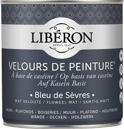 Liberon Velours De Peinture Muurverf - Mat - Bleu De Sèvres - 0,5l