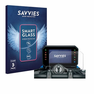 3 Stuks Savvies Screenprotector - geschikt voor Suzuki GSX-8S 2023 - beschermfolie glas transparant