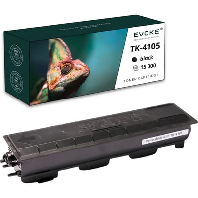 Evoke Compatibele Toner voor Kyocera Tk-4105 Tk4105 Zwart 15000 Pagina's Taskalfa 1801/2200/2201