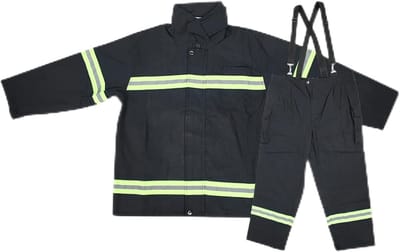 Vlamvertragende Kleding - Hittebestendig - Brandweermans Beschermende GSM Poortopener - Brandwerende Relay Switch - Reflecterende Jas en Broek XL(M)