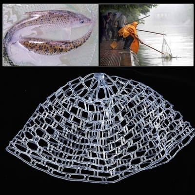 Dailygoods- Landing Net Lichtgewicht - Rubber Net - Snag Proof - Draagbaar - Handig voor Buitenvissen - Minimale Schade aan Vissen - Visnet