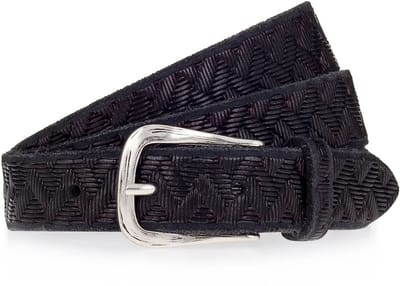 b.belt Riem Leer - Dames - 100 cm - schwarz