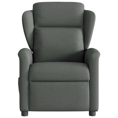 vidaXL - Fauteuil - verstelbaar - stof - donkergrijs