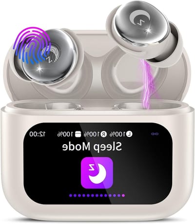 Slaaphoofdtelefoon - Bluetooth headset - Ontspannen luisteren - Touchscreen bediening - 90 g - Wit