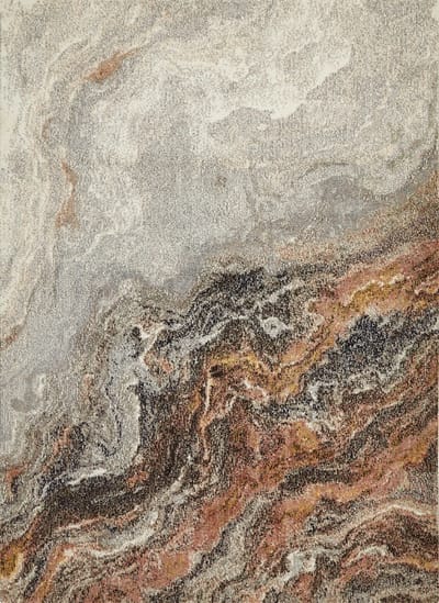 Concept Looms Amara Ivory Grey Taupe AMA01 Vloerkleed - 120 x 170 cm - Veelkleurig - Rechthoekig - Polyester - Woonkamer - Abstract - Design, Eclectisch, Modern