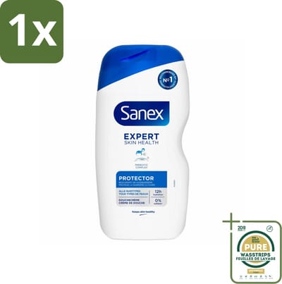 1 x Sanex Douchecrème Expert Skin Health Protector 400 ml- Huidbeschermende Douchecrème - Huidversterkende Douchecrème - Douchecrème Voor Alle Huidtypes - Huidbarrière Beschermen - Hydraterende Douchecrème
