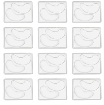 Dailygoods- Oogmasker Herbruikbaar - 12 Stuks - Transparant - Onder Ooglapjes - Veilige Natuurlijke Materialen - DIY Mallen - Oogpatch