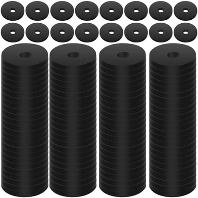 Set van 100 Duurzame Rubber Washers - Platte Ringen voor Elektrische Aansluitingen en Auto Reparatie, Weerbestendig en Betrouwbaar