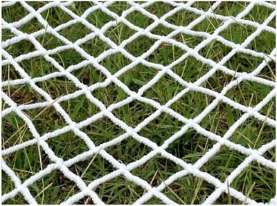 Veiligheidsnet Kinderen - Beschermnet Balkon - Valbeveiliging - Fijnmazig Weefsel - 1 x 8 m - Wit