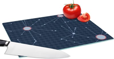 Glazen Snijplank - 28x20 - Ruimte - Astronomie - Patronen - Snijplanken Glas