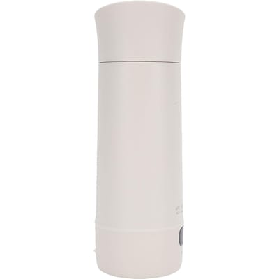 Bouilloire Électrique de Voyage 300W 400ml Acier Inoxydable Chauffage Rapide 3 Minutes Petite Portable Chauffe-Eau Chaud avec Affichage L white