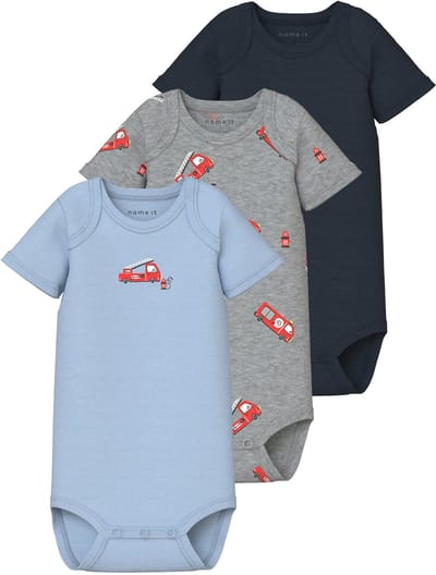 NAME IT - NBMBODY 3P SS FIRETRUCK NOOS - Baby - Bodies