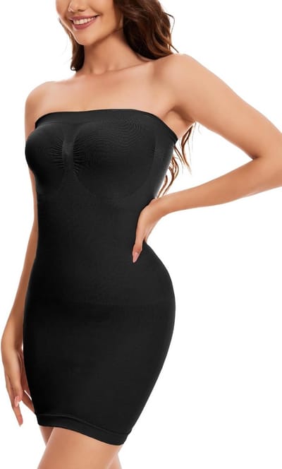 Naadloze Vormende Onderjurk voor Dames - Licht Shapen Buik Weg & Strapless