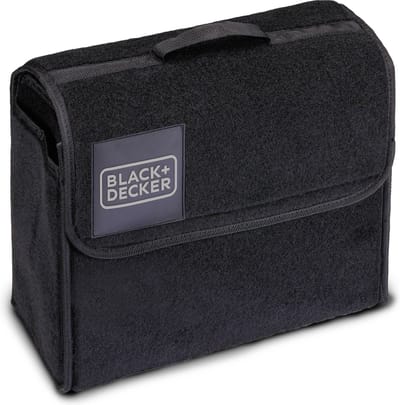 BLACK+DECKER Auto Organizer - 29 x 15 x 30 CM - Met Klittenband - Handvat - Zwart