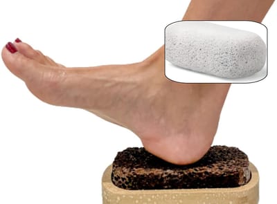 Vulkanische Pedicure Puimsteen Grijs – Per Stuk – Voor Eeltverwijdering en Exfoliatie