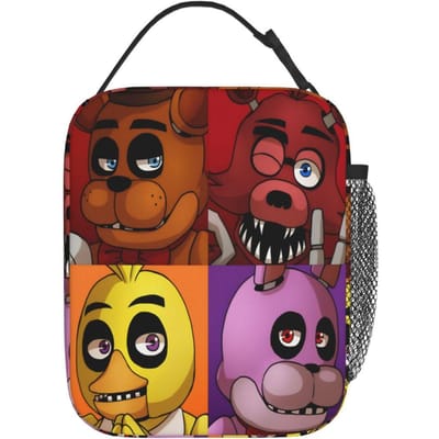 FNAF At Freddys Merchandise Geïsoleerde Lunchtas Voor Werk Voedselcontainer Draagbare Koelbox Thermische Lunchboxen Option 1