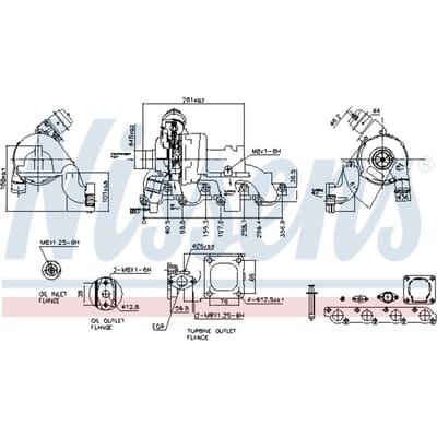 Supercharger, drukvulling NISSENS 93227