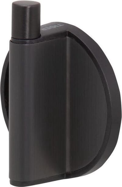 Tiger Tune - Handdoekhaak - Zonder boren - Zelfklevend 3M tape - Zwart metaal geborsteld / Zwart - Gunmetal black