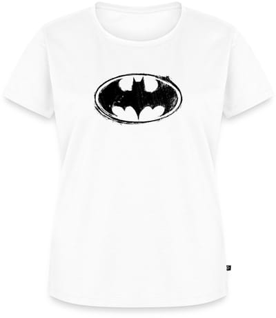 Batman Retro Logo Premium T Shirt Dames